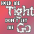 A static contact sheet of two adjacent frames from an animated AIM buddy icon featuring pixelated text on a gradient background.