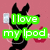 Black silhouette of a character with bunny ears holding an iPod, standing against pink background with text overlays.