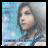 A pixelated contact sheet showing two frames of an animated buddy icon featuring a character with light-colored hair against a blue background, alongside stylized text reading "Anime IM" and "com" on the right side.