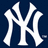 Three white interlocking 'NY' symbols on a dark blue background with one gray , each symbol featuring a small trademark mark