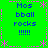 Green background with pink dashed borders and star patterns, blue text reading 'Mos bball rocks !!!!!' repeated in four quadrants, two versions of the text layout visible.