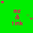 Green background with repeated pink text 'me & tink' and scattered stars in multiple positions across the