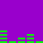 Purple background with green rectangular bars arranged in horizontal , some bars shift position across frames