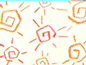 Animated sequence of anime-style character faces with changing expressions against patterned backgrounds.