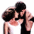 A 48x48 pixel animated contact sheet showing two frames from a Dirty Dancing–themed buddy icon with a couple dancing on the left and text on the right.