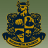 Pixelated crest with blue and gold sections, a crown, and a shield, next to yellow text reading CANIS CANEM EDIT on a green background.