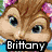 Pixelated cartoon character with brown hair and pink bow, labeled 'Brittany' in white text on black bar.