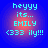 Pixelated text on a blue gradient background with four identical circular showing 'heyyy its... EMILY <333 ily!!!'