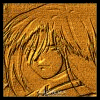 Wooden-textured icon featuring a character with long blonde hair and closed eyes, next to text listing name, origin, and type.