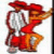 A pixelated animated buddy icon featuring a cartoon couple dancing with red text reading "I LUV my BABY GURL" on the right side of a contact sheet layout.