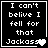 Four black-and-white pixel-art display identical text with varying punctuation and symbols, each bordered by a white line