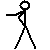 Pixelated stick figures and text in a with maroon lettering on white background