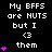 Pixelated text and pink heart icons on black background with gray corner, showing animation of increasing hearts per frame.
