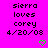 Pixelated text on bright pink background with green heart symbols, showing identical static content across observations.