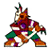 A 2x2 contact sheet of four distinct hockey-related logos and mascots displayed in a grid layout with one gray placeholder cell.