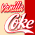 Static pixelated icon featuring a stylized Coca-Cola logo with red and white colors on a beige background, partially overlapping a solid red section.