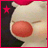 A 48x48 pixel animated buddy icon showing a cartoon character's rear with a red star changing to white across two frames, set against a dark background with a pink border.
