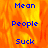 A static image with blue text reading Mean People Suck over a fiery orange-yellow background, split into two vertical sections where the right section is partially grayed out.