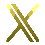 Golden currency symbols in pixelated style across multiple and , including X, Yen, Pound, Dollar, Euro signs with varying visual states