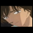A 48x48 pixel buddy icon featuring a split composition with an anime-style character on the left and stylized text on the right, displayed as part of a contact sheet.