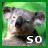 A pixelated animal face with green foliage background, displaying two text variations: '50' and 'cute'.