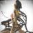 Pixelated static image of a humanoid figure in motion with visible facial features and partial clothing details against a light background.