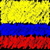 Static pixelated image of a flag with horizontal yellow, blue, and red stripes.