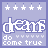 15 identical pixel art icons with light purple backgrounds, each displaying 'dreams do come true' text and star patterns in white