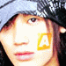 Six display a person with light brown hair and a yellow 'A' on their cheek, with a 'K' and 'L' in the top-right and bottom-left , and 'IKAGI SHOP' text on the right