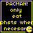 Four identical pixelated display yellow text on black background with Pac-Man character icon, each showing 'PACMAN! only eat phsts when necesar' and a small Pac-Man graphic