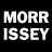 A 4-frame animated contact sheet showing a pixelated image of Morrissey with text overlays on black and maroon backgrounds.