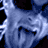 Blue skull image with red text 'SMOKIN' ACES' and 'DAWN DARWIN' on black background, animated text effects.