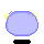 A pixelated blue creature with yellow antennae displays multiple expressions and actions while holding a red heart, including closed eyes, open mouth, blushing cheeks, and varied eye positions.