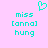 A static pixel art image with a light pink background, featuring cyan text and a heart symbol.