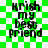 Green and white checkered background with black text reading 'krish my best friend' in four identical arranged in a
