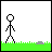 Pixel art stick figure stands on green grass with gray rock, text changes across including "THIS IS BOB" and "BOB HAS NO FRIENDS."