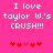Pixelated text on bright pink background with red heart symbols below, showing two identical static frames side-by-side.