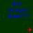 Blue text 'Got Dragon Rider??' on dark green background with red pixel symbols changing across frames.