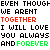 A 4x3 contact sheet of a text-based animated icon showing repeated phrases with color variations and a heart symbol in the final frame.