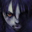 A 48x48 pixel buddy icon featuring a stylized anime character with dark blue hair and pale skin on the left, paired with text "Anime IM" and "com" in white pixelated font on a black background to the right.