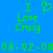 Green pixelated text and symbols on a blue background, with 'I Love Craig' displayed twice and date strings at the bottom.