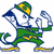 Pixelated cartoon character in green outfit with yellow accents, wearing a hat with 'ND' emblem, holding two white objects while standing on yellow platform.
