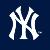A pixelated white stylized 'NY' logo on a dark blue background with subtle gradient and pixelation artifacts.