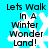 Pixelated text reads 'Lets Walk In A Winter Wonder Land!' over a cyan background with white snowflake shapes, showing animation changes in pixel density and contrast across frames.
