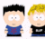 Pixelated cartoon characters in a contact sheet layout with visible animation frame differences across sampled frames.