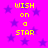 A static image with a bright pink background featuring purple stars and yellow text reading "WISH on a STAR" in four identical vertical arrangements.
