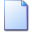 A static pixelated document icon with a light blue gradient background, dark blue border, and a folded corner in shades of blue and purple.