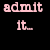Pixelated text split across black and white backgrounds with pink and black lettering.