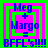 Four identical pixelated display blue text 'Meg + Margo = BFFL's!!!!' on a pink background with green borders