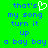 Green background with blue pixelated text reading 'that's my song turn it up a bay boy' and a white heart symbol replacing the apostrophe in 'that's'.